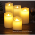 Electronic Moving Wick Flameless LED Candle with Timer